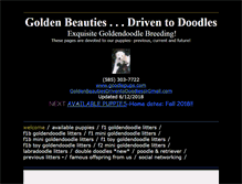Tablet Screenshot of goldenbeautiesdriventodoodles.com